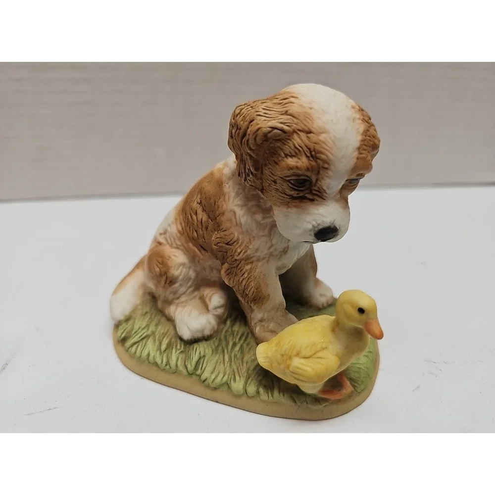 Vintage Porcelain‎ Figurine Dogs HOMCO 1985 A Total Of 4 Dogs....& 1 Duck